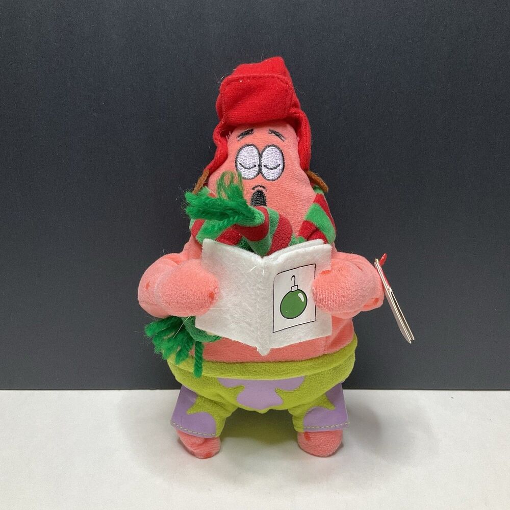 Ty Beanie Baby Silent Night Star Patrick Spongebob Plush 2007 With Tag